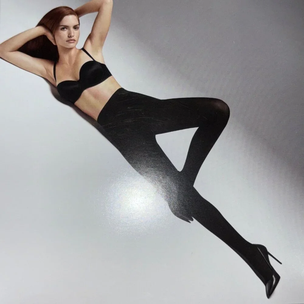 Wolford Velvet de Luxe 66 Comfort Tights in Black XSmall New Womens Nylons Panty